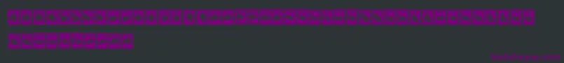 Шрифт PerangkoWayang – фиолетовые шрифты на чёрном фоне