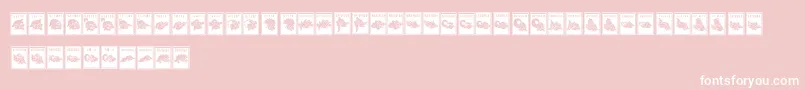 PerangkoWayang Font – White Fonts on Pink Background