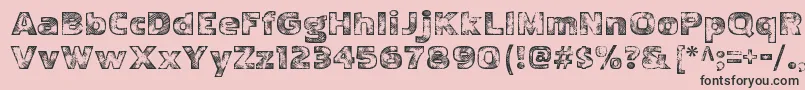 PakenhamwoodRegular Font – Black Fonts on Pink Background