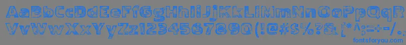 PakenhamwoodRegular Font – Blue Fonts on Gray Background