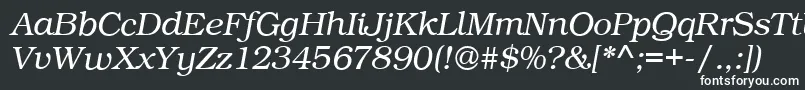 フォントBookPsItalic – 白い文字