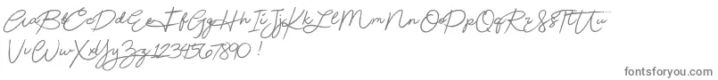 Beautydemo-Schriftart – Graue Schriften