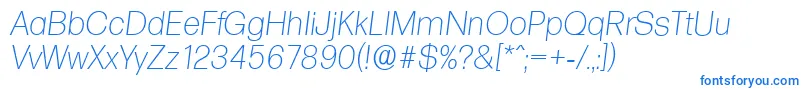 FormulaserialXlightItalic Font – Blue Fonts