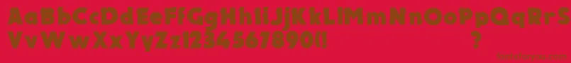 ElectronCyrNormal Font – Brown Fonts on Red Background
