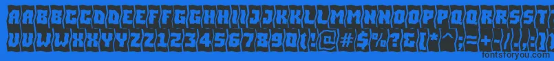 ASimplercmfldBold Font – Black Fonts on Blue Background