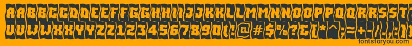 ASimplercmfldBold Font – Black Fonts on Orange Background