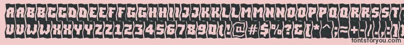 ASimplercmfldBold Font – Black Fonts on Pink Background