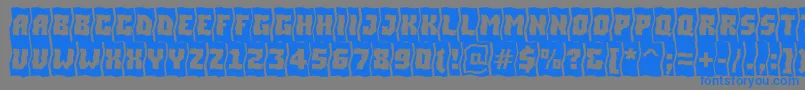 ASimplercmfldBold Font – Blue Fonts on Gray Background