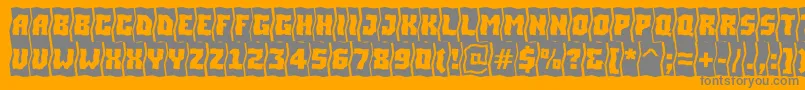 ASimplercmfldBold Font – Gray Fonts on Orange Background