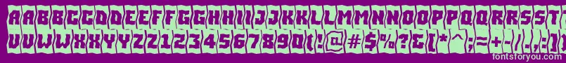 ASimplercmfldBold Font – Green Fonts on Purple Background