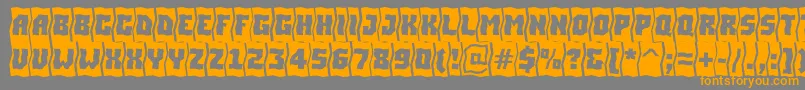 ASimplercmfldBold Font – Orange Fonts on Gray Background