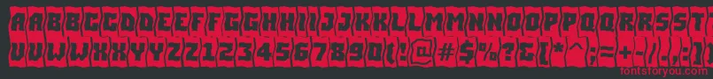 ASimplercmfldBold Font – Red Fonts on Black Background