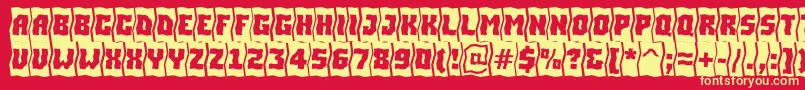 ASimplercmfldBold Font – Yellow Fonts on Red Background