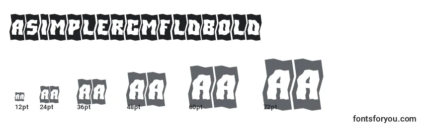 ASimplercmfldBold-fontin koot