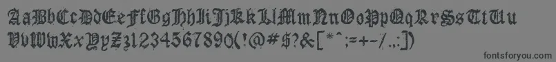Weitere Informationen zur Dioszeghiensis-Schriftart Dioszeghiensis-Schriftart – Schwarze Schriften auf grauem Hintergrund