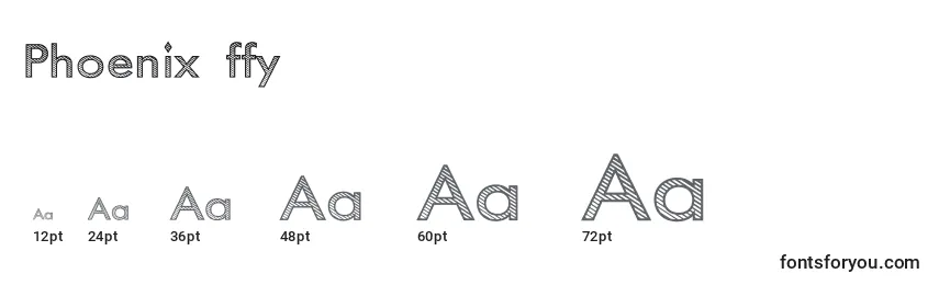 Phoenix ffy Font Sizes