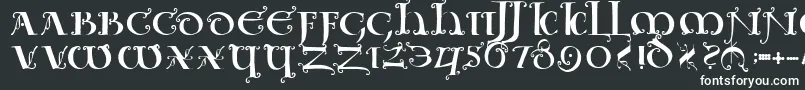 Шрифт Uncialeornamentale – белые шрифты