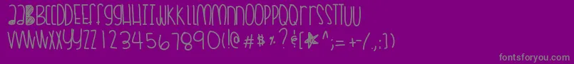 Шрифт Coralskittles – серые шрифты на фиолетовом фоне