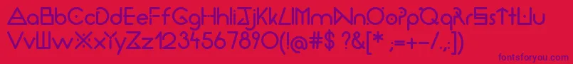 Thirtyseconds Font – Purple Fonts on Red Background