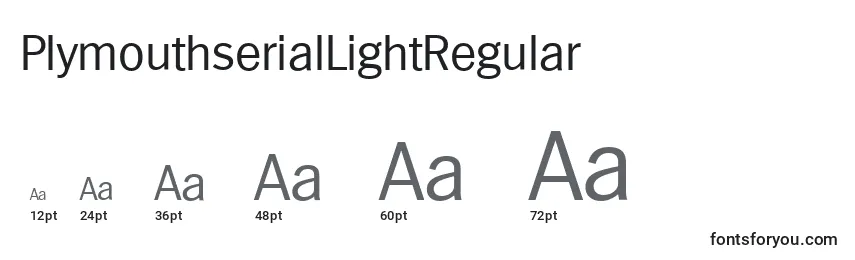PlymouthserialLightRegular Font Sizes