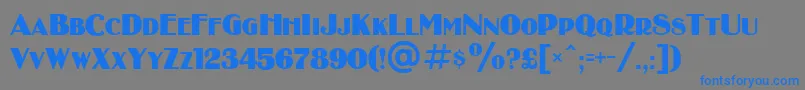 BinnerDi Font – Blue Fonts on Gray Background