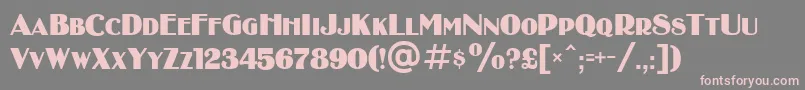 BinnerDi Font – Pink Fonts on Gray Background