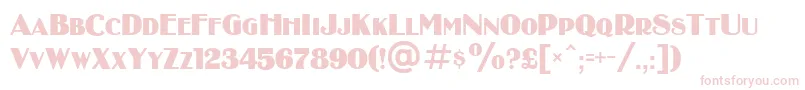 BinnerDi-Schriftart – Rosa Schriften auf weißem Hintergrund