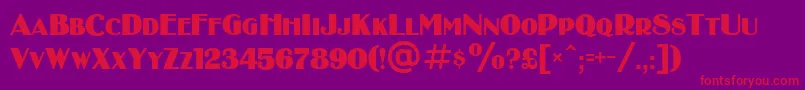 Шрифт BinnerDi – красные шрифты на фиолетовом фоне