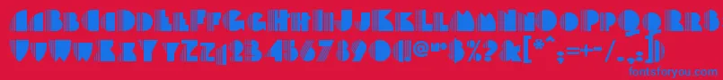 Backstagepassnf Font – Blue Fonts on Red Background