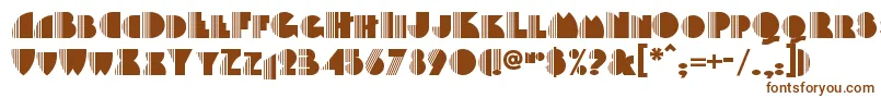 Backstagepassnf Font – Brown Fonts on White Background