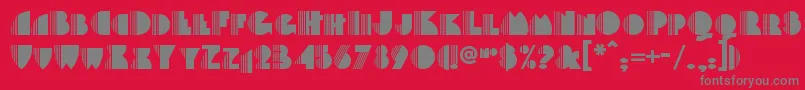 fuente Backstagepassnf – Fuentes Grises Sobre Fondo Rojo