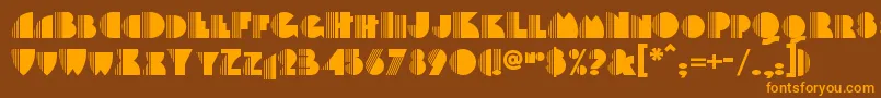 Backstagepassnf Font – Orange Fonts on Brown Background