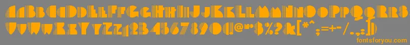 Backstagepassnf Font – Orange Fonts on Gray Background
