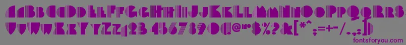 Backstagepassnf Font – Purple Fonts on Gray Background