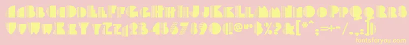 Backstagepassnf Font – Yellow Fonts on Pink Background