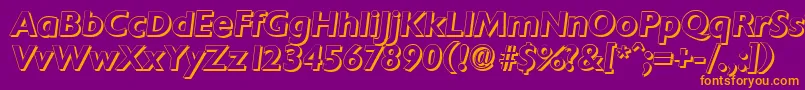 fuente ChantillyshadowBolditalic – Fuentes Naranjas Sobre Fondo Morado
