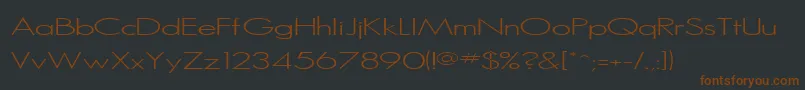 Sanlite Font – Brown Fonts on Black Background