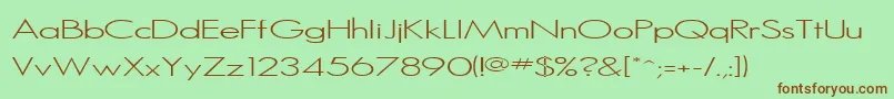 Sanlite Font – Brown Fonts on Green Background