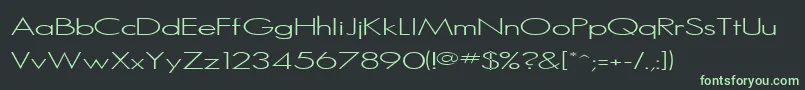 Sanlite Font – Green Fonts on Black Background