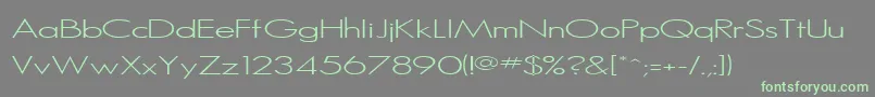 Sanlite Font – Green Fonts on Gray Background