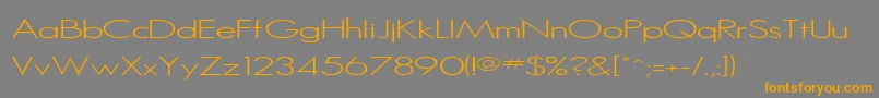 Sanlite Font – Orange Fonts on Gray Background