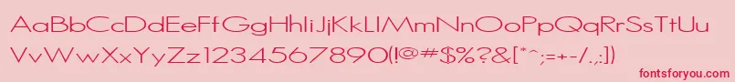 Sanlite Font – Red Fonts on Pink Background