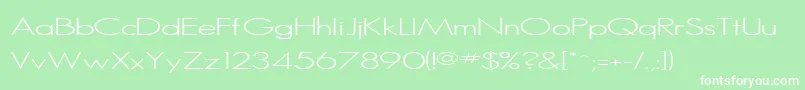 Sanlite Font – White Fonts on Green Background