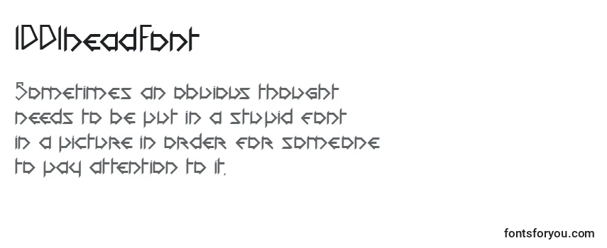 Review of the 1001headFont Font