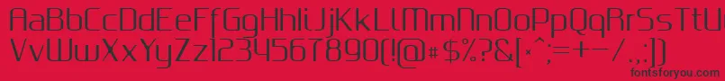 Шрифт GputeksRegular – чёрные шрифты на красном фоне