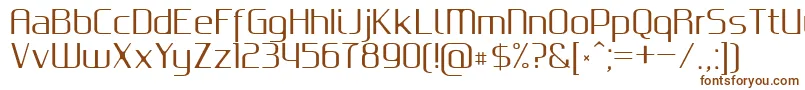 GputeksRegular Font – Brown Fonts on White Background