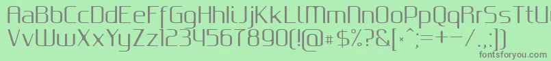 GputeksRegular-Schriftart – Graue Schriften auf grünem Hintergrund