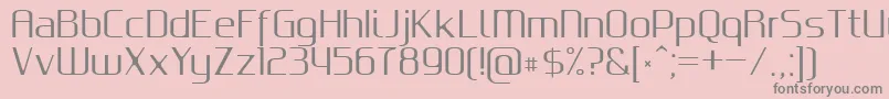 GputeksRegular Font – Gray Fonts on Pink Background