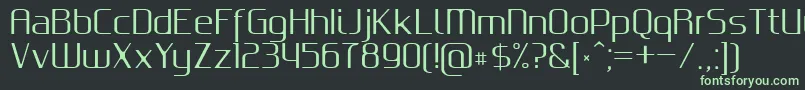 GputeksRegular Font – Green Fonts on Black Background