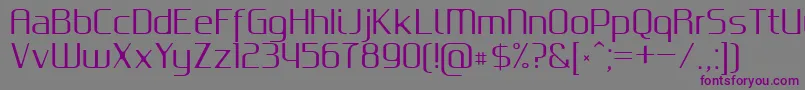 GputeksRegular Font – Purple Fonts on Gray Background